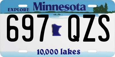 MN license plate 697QZS