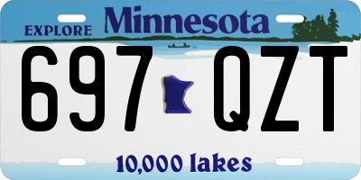 MN license plate 697QZT