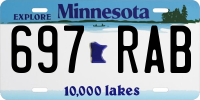 MN license plate 697RAB
