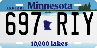MN license plate 697RIY