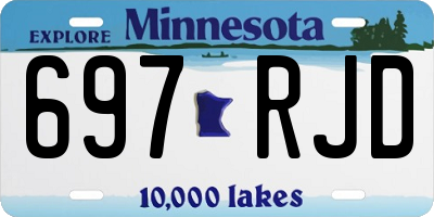 MN license plate 697RJD