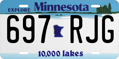 MN license plate 697RJG