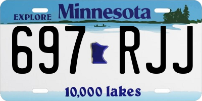 MN license plate 697RJJ