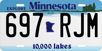 MN license plate 697RJM