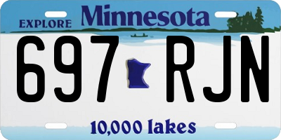 MN license plate 697RJN