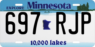 MN license plate 697RJP