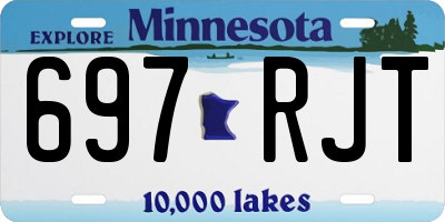 MN license plate 697RJT