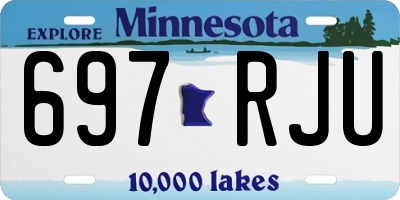 MN license plate 697RJU
