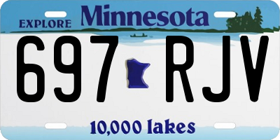 MN license plate 697RJV