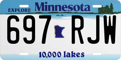 MN license plate 697RJW