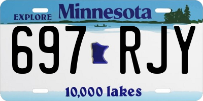MN license plate 697RJY