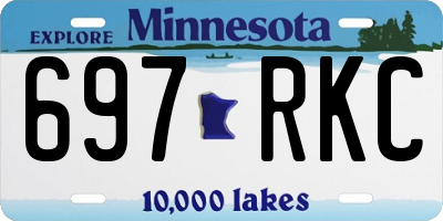 MN license plate 697RKC