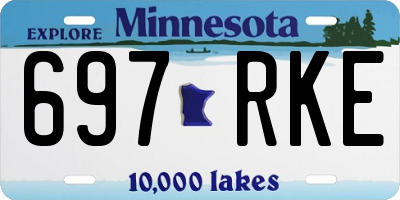 MN license plate 697RKE