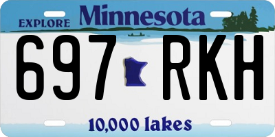 MN license plate 697RKH