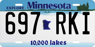 MN license plate 697RKI
