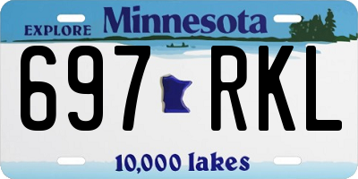 MN license plate 697RKL