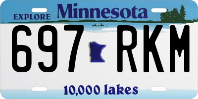 MN license plate 697RKM