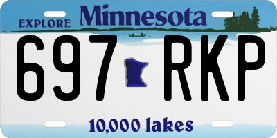 MN license plate 697RKP
