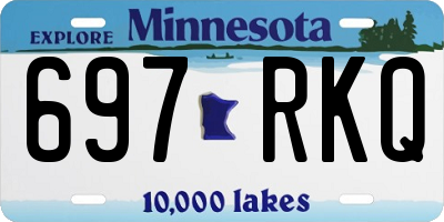 MN license plate 697RKQ