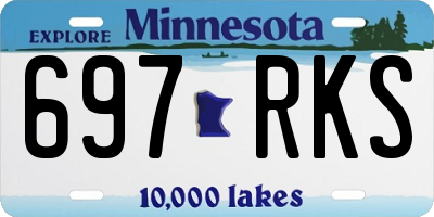 MN license plate 697RKS