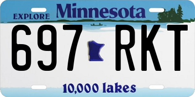 MN license plate 697RKT
