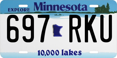 MN license plate 697RKU