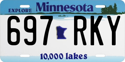 MN license plate 697RKY