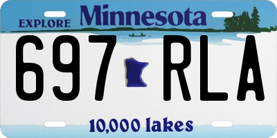 MN license plate 697RLA