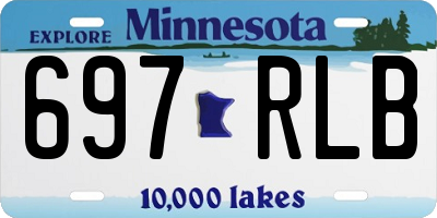 MN license plate 697RLB