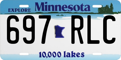 MN license plate 697RLC