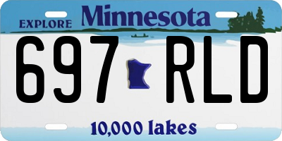 MN license plate 697RLD