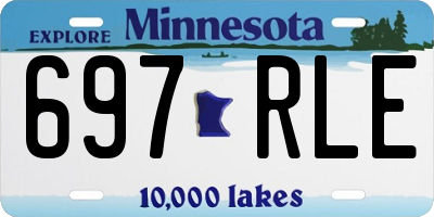 MN license plate 697RLE