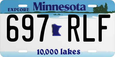 MN license plate 697RLF