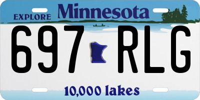 MN license plate 697RLG