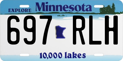 MN license plate 697RLH