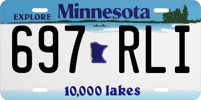 MN license plate 697RLI