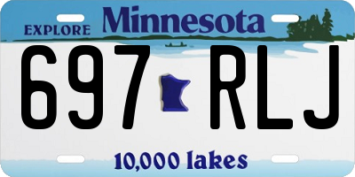 MN license plate 697RLJ