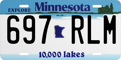 MN license plate 697RLM