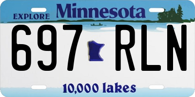 MN license plate 697RLN