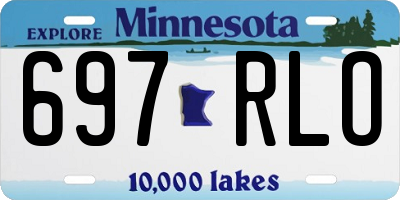 MN license plate 697RLO