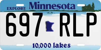MN license plate 697RLP