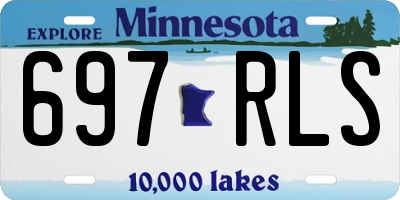 MN license plate 697RLS