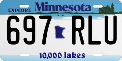 MN license plate 697RLU