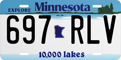 MN license plate 697RLV