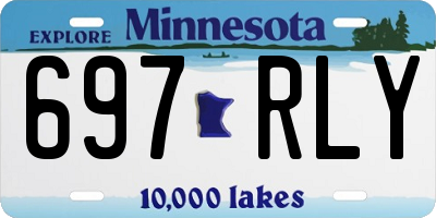 MN license plate 697RLY