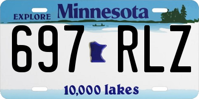 MN license plate 697RLZ