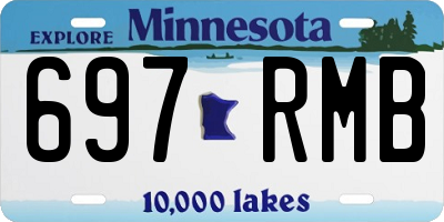 MN license plate 697RMB