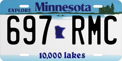 MN license plate 697RMC