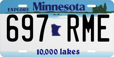 MN license plate 697RME