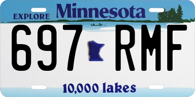 MN license plate 697RMF
